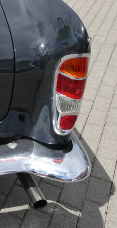 Detailansicht eines klassischen Oldtimers
